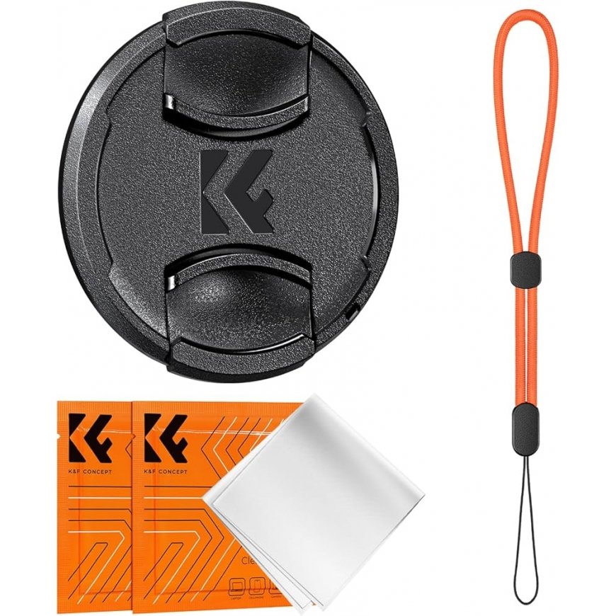 K&F Concept 52MM Lens Caps Kit with LOGO