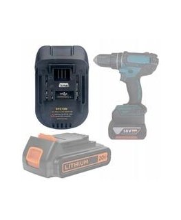 Akumuliatorių adapteris Ahlio Black & Decker/Stanley į Makita, skirtas tik 18 V