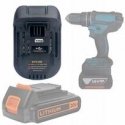 Akumuliatorių adapteris Ahlio Black & Decker/Stanley į Makita, skirtas tik 18 V Akumuliatorių adapteris Ahlio Black & Decker/Stanley į Makita, skirtas tik 18 V