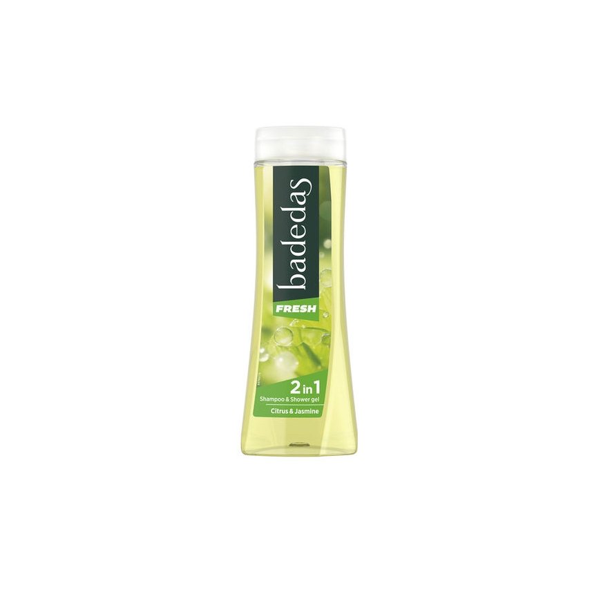 Badedas FRESH 2in1 CITRUS & JASMINE dušš žele + Šampūns 600 ml – 2