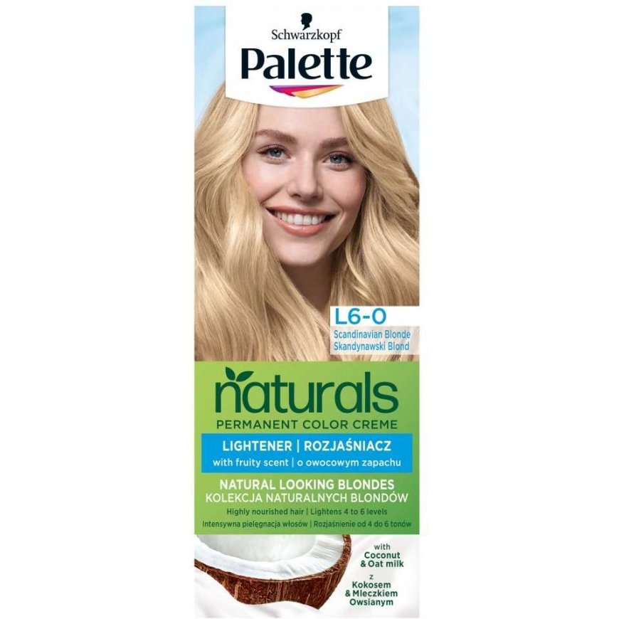 Palette Permanent Naturals Color Creme L6-0 Skandinavian Blond vaaleille hiuksille. – 2