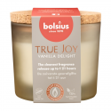 Žvakių aromatas. stiklas gl. su kamščiu True Joy Ø66x83mm vanili
