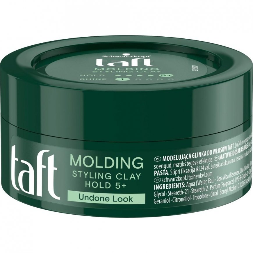 Schwarzkopf Taft formuojanti stiliaus molio plaukų kremas vyrams, 75 ml