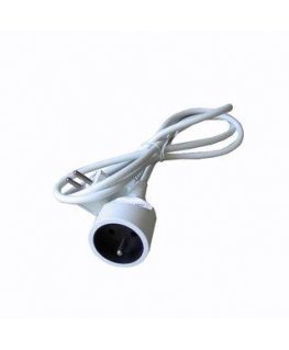Solight pratęsimo laidas - jungtis, 1 lizdas, 1,5 m, 3 x 1 mm², balta