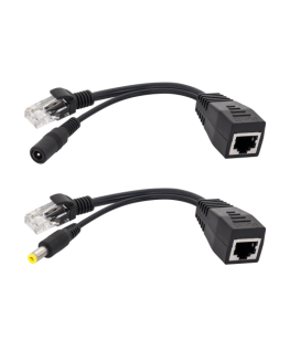 OEM PoE adapteris - maitinimas per LAN AP, ROUTER juodas E4653