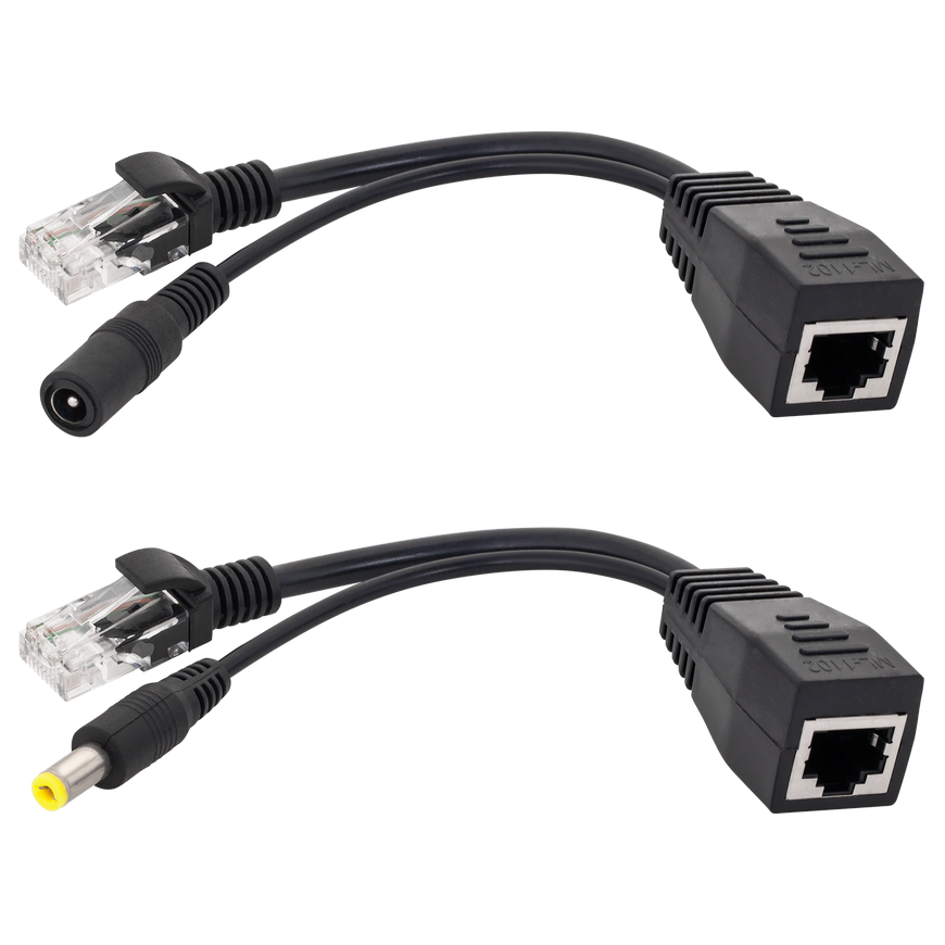 OEM PoE adapteris - barošanas avots caur LAN AP, ROUTER melns E4653 – 2