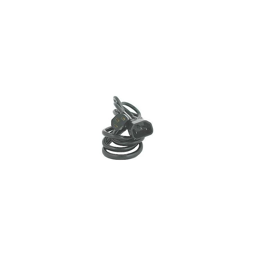 230 V pikenduskaabel, C13 - C14, 5 m, VDE sertifitseeritud, must, logoga