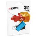 Emtec C350 Brick 2.0 USB flash drive 32 GB USB Type-A Black, Blue Emtec C350 Brick 2.0 USB flash drive 32 GB USB Type-A Black, Blue