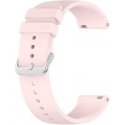 4Wrist Universal Silicone Strap with Silver Buckle 20 mm - Pink