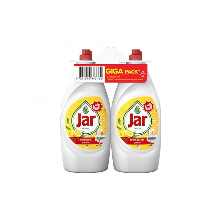 Jar Dishwashing Liquid Lemon, 2x 900 ml