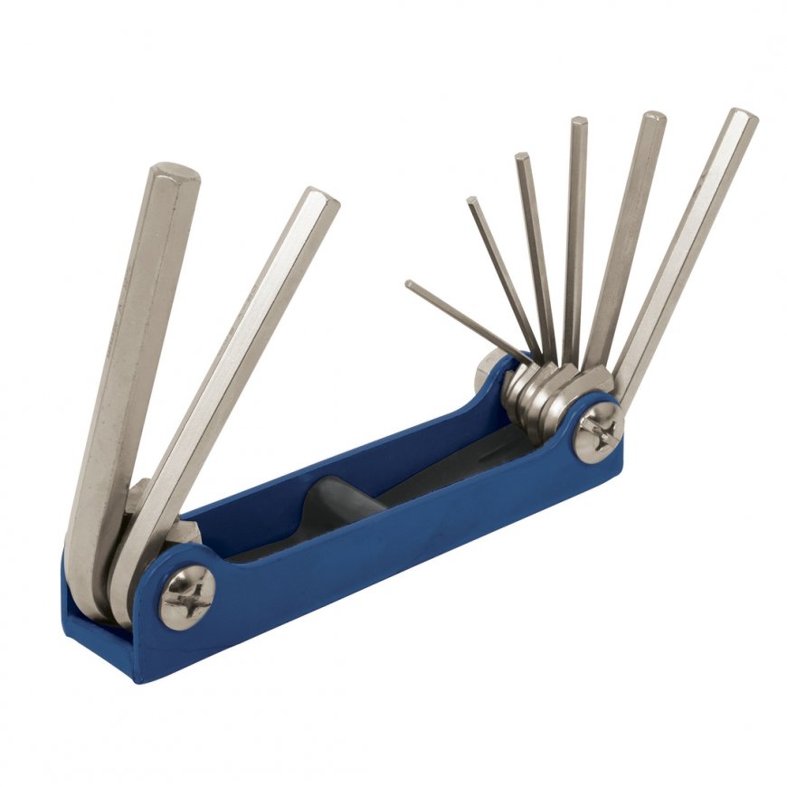 Folding Hex Key Set, 8pcs: 1.5-2-2.5-3-4-5-6-8mm Truper® – 2