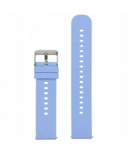 Pacific U27 rubber watch strap - light violet/silver - 18mm
