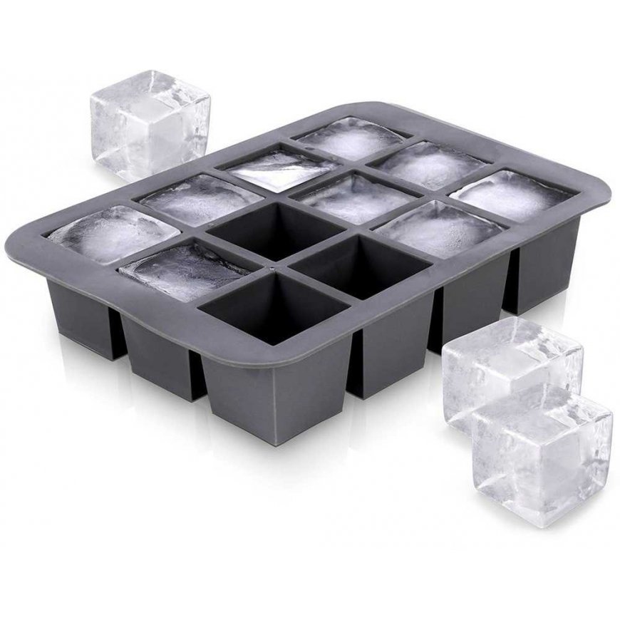 Eh Excellent Houseware Silicone Ice Cube Tray 19.5x14x4 cm – 2