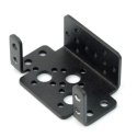 Aluminum Servo Holder Feetech FK-MB-001 - juodas Aluminum Servo Holder Feetech FK-MB-001 - juodas