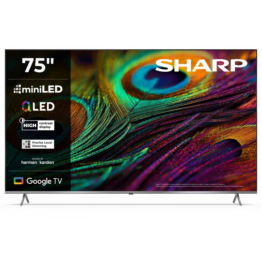 Sharp 4K QLED -televisio | 75JP7265E | 75 tuumaa | Äly-TV | Google TV |