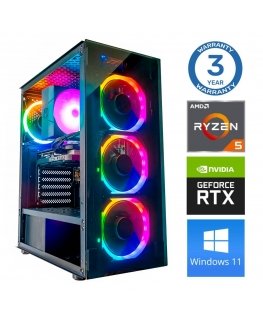 INTOP Ryzen 5 5600X 32GB 1TB SSD M.2 NVME RTX5070 12GB WIN11