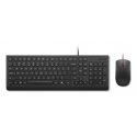 Lenovo 4X31R64400 näppäimistö Sisältää hiiren Universaali USB Englanti (US) musta Lenovo 4X31R64400 näppäimistö Sisältää hiiren Universaali USB Englanti (US) musta