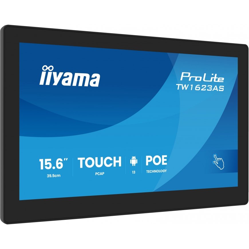 iiyama TW1623AS-B3P computer monitor 39.6 cm (15.6") 1920 x 1080 pixels Full HD LED Touchscreen Blac