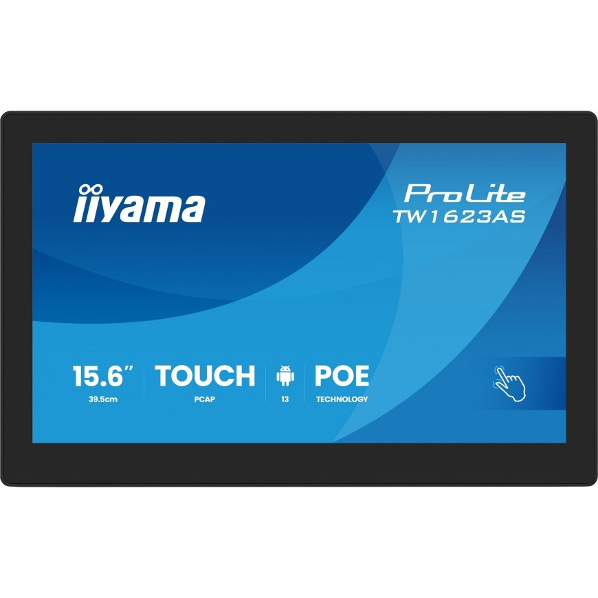 iiyama TW1623AS-B3P computer monitor 39.6 cm (15.6") 1920 x 1080 pixels Full HD LED Touchscreen Blac – 2