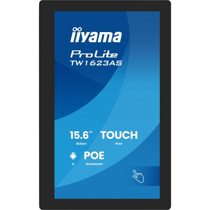 iiyama TW1623AS-B3P kompiuterio monitorius 39,6 cm (15.6") 1920 x 1080 pikseliai „Full HD“ LED Lieti – 4