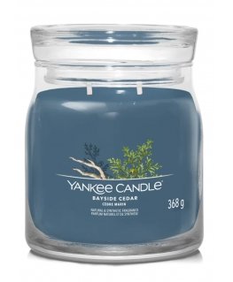 Yankee Candle Bayside Cedar восковая свеча Цилиндр Янтарный, Грейпфрут, Мандарин Синий 1 шт