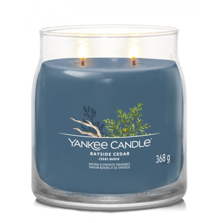 Yankee Candle Bayside Cedar vahaküünal Silinder Merevaik, Greip, Mandariin Sinine 1 tk – 2
