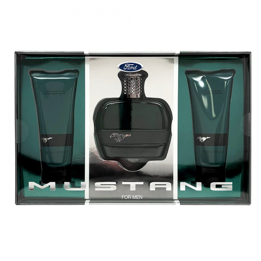 Set Ford: Mustang Green, Eau De Toilette, For Men, 100 ml + Must