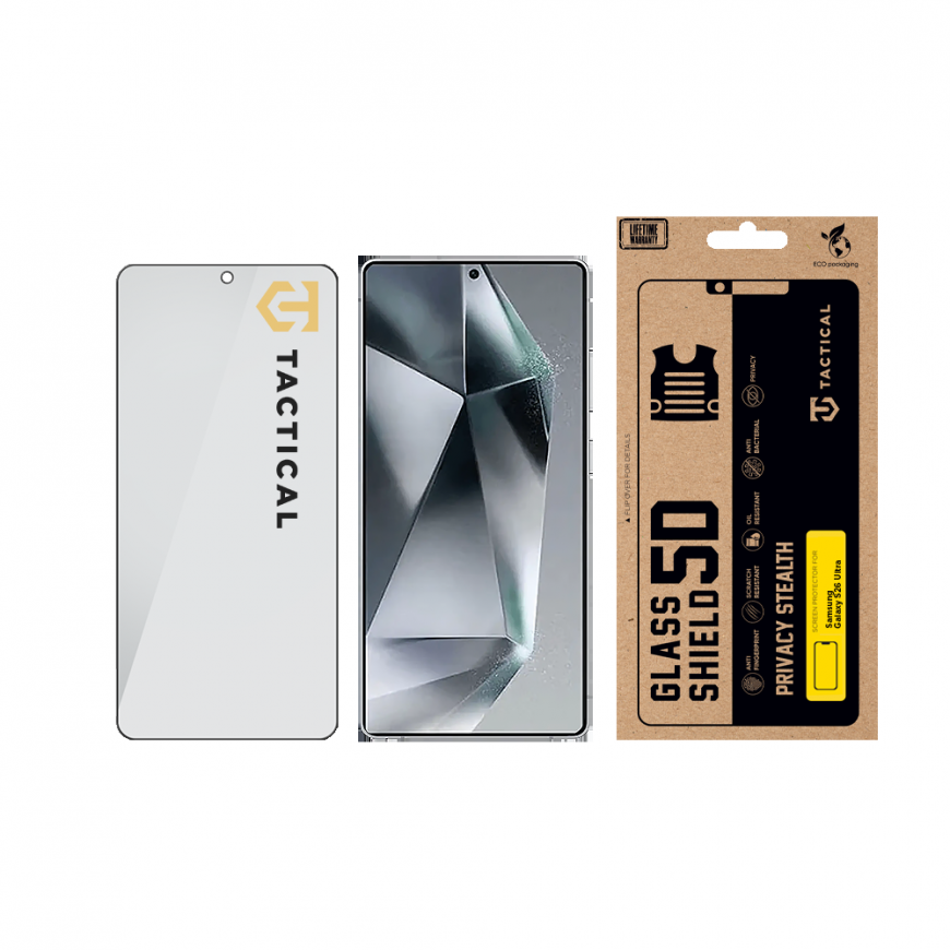 Tactical Glass Shield Privacy Stealth 5D for Samsung Galaxy S26 – 2