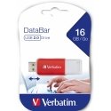 Verbatim DataBar USB flash drive 16 GB USB Type-A 2.0 Red Verbatim DataBar USB flash drive 16 GB USB Type-A 2.0 Red