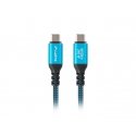Lanberg CA-CMCM-44CU-0005-BK USB кабель USB4 Gen 2x2 0,5 m USB C Черный, Синий Lanberg CA-CMCM-44CU-0005-BK USB кабель USB4 Gen 2x2 0,5 m USB C Черный, Синий