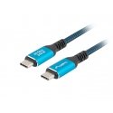 Lanberg CA-CMCM-44CU-0005-BK USB кабель USB4 Gen 2x2 0,5 m USB C Черный, Синий Lanberg CA-CMCM-44CU-0005-BK USB кабель USB4 Gen 2x2 0,5 m USB C Черный, Синий