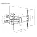 Gembird WM-120ST-01 крепление для телевизора 3,05 m (120") Черный Gembird WM-120ST-01 крепление для телевизора 3,05 m (120") Черный