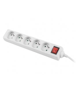 Lanberg PS1-05E-0300-W power extension 3 m 5 AC outlet(s) Indoor/outdoor White
