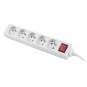 Lanberg PS1-05E-0300-W elektros tinklo ilgintuvas 3 m 5 AC išvestis(ys / čių) Vidaus / lauko Balta Lanberg PS1-05E-0300-W elektros tinklo ilgintuvas 3 m 5 AC išvestis(ys / čių) Vidaus / lauko Balta