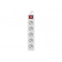 Lanberg PS1-05E-0300-W pikendusjuhe 3 m 5 vahelduvvoolu kontakt Hoonesisene/hooneväline Valge Lanberg PS1-05E-0300-W pikendusjuhe 3 m 5 vahelduvvoolu kontakt Hoonesisene/hooneväline Valge