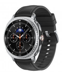 Samsung Galaxy Watch 8 Classic 3,3 cm (1.3") AMOLED 46 mm Digitāls 438 x 438 pikseļi Skārienjūtīgais ekrāns Sudrabs Wi-Fi GPS