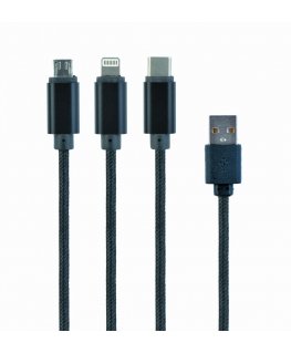 Gembird CC-USB2-AM31-1M USB kabelis USB 2.0 USB A Juoda