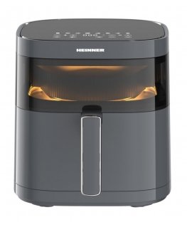 Heinner HAF-B6GRY17LG rasvakeitin Yksi 5,7 L Erillinen 1700 W Kuumakiertoilmakypsennin Harmaa