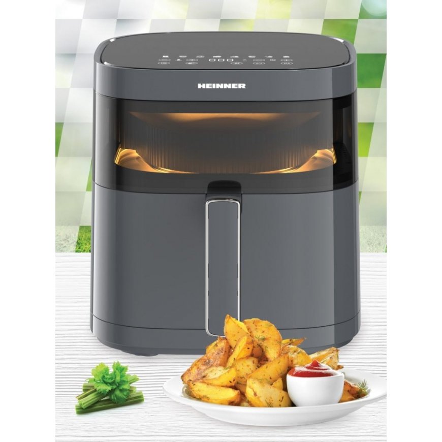 Heinner HAF-B6GRY17LG taukvāres katls Viens 5,7 L Atsevišķs 1700 W Karstā gaisa fritētājs Pelēks – 3