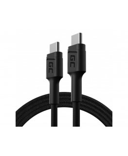 Green Cell KABGC30 USB kabelis USB 2.0 1,2 m USB C Melns