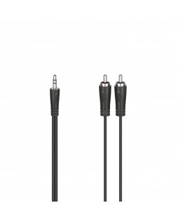Hama 00205110 audiokaapeli 1,5 m 3.5mm 2 x RCA musta
