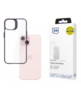 3MK Satin Armor Case+ mobiliojo telefono dėklas 15,5 cm (6.1") Violetinė, Permatomas