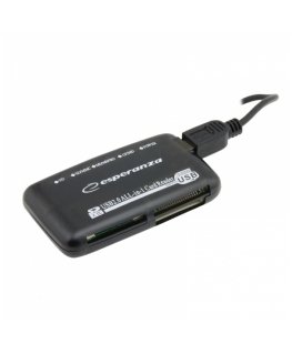 Esperanza EA117 karšu lasītājs USB 2.0 Melns