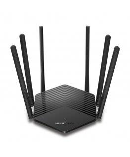 Mercusys MR50G bezvadu rūteris Tīkls Gigabit Ethernet Divkāršā frekvenču josla (2.4 GHz / 5 GHz) Melns