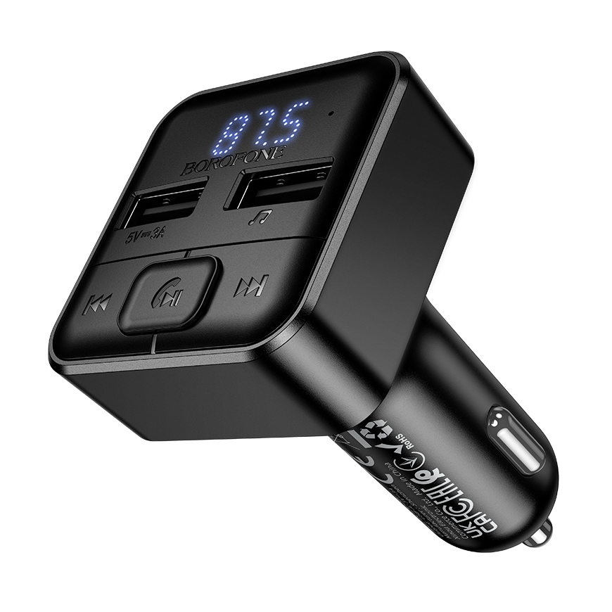 Borofone Transmitter FM BC63 Selecto MP3, Bluetooth - 2xUSB - bl – 3