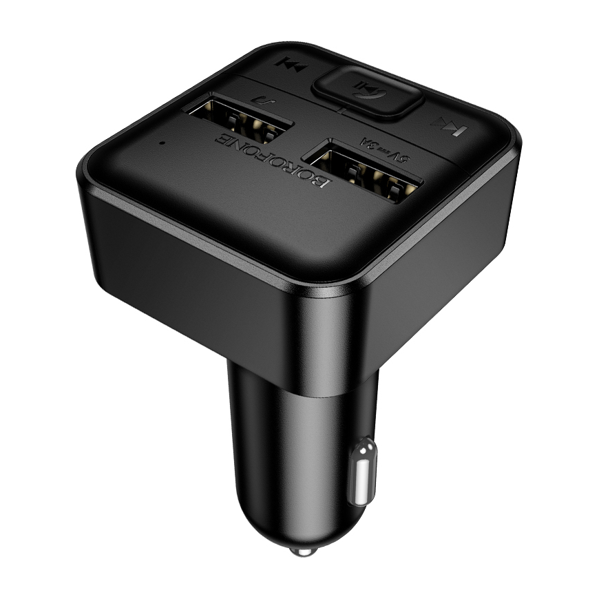 Borofone Transmitter FM BC63 Selecto MP3, Bluetooth - 2xUSB - bl – 4