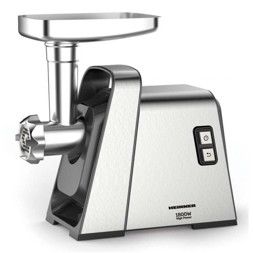 Heinner MG-Y1800X mėsmalė 1800 W Sidabras