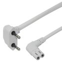 Deltaco 1902296 elektrības kabelis Balts 3 m CEE7/16 IEC C7 Deltaco 1902296 elektrības kabelis Balts 3 m CEE7/16 IEC C7