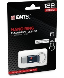 Emtec ECMMD128GT103 USB flash drive 128 GB USB Type-A 3.2 Gen 1 (3.1 Gen 1) Black
