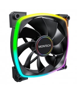 Montech RX140 PWM Tietokonekotelo Tuuletin 14 cm musta 1 kpl